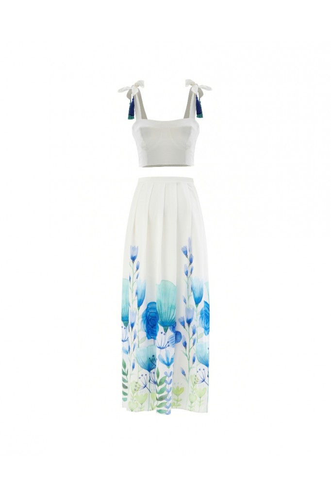 Thea Crop Top & Skirt