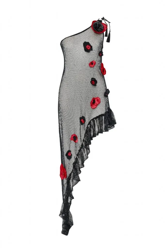 BLACK ROSE DRESS 